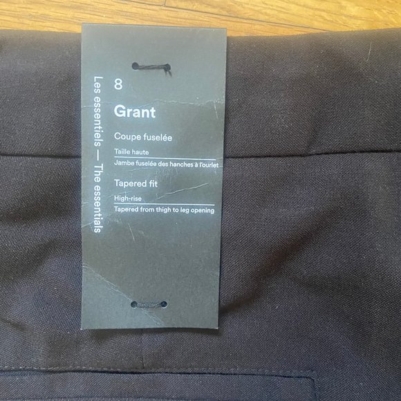 NEW Frank & Oak "Grant" High-Rise Tapered Pants - Picture 6 of 7